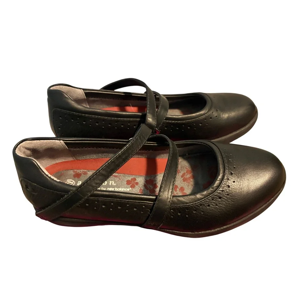 Aravon by New Balance Jodi Mary Jane Black Women's Size 6.5 Comfort Travel